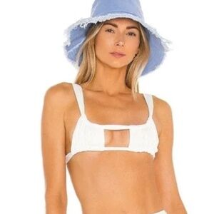 Frankies Bikinis White Willow Bikini Top